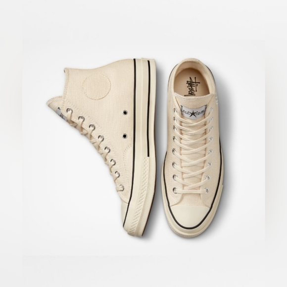 Converse X Stussy Fossil Pearl Chuck 70 High-Tops *NWT* - Picture 2 of 13